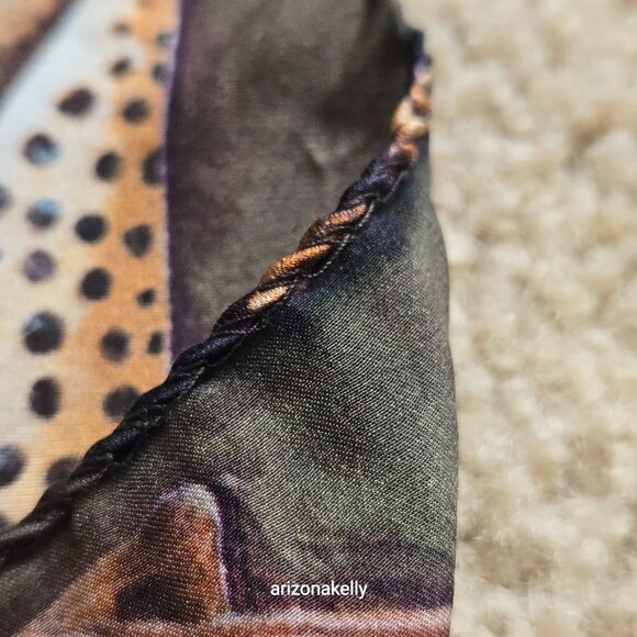 {{{RARE}}} Sergio Bustamante Silk Seashell Scarf - Picture 5 of 14